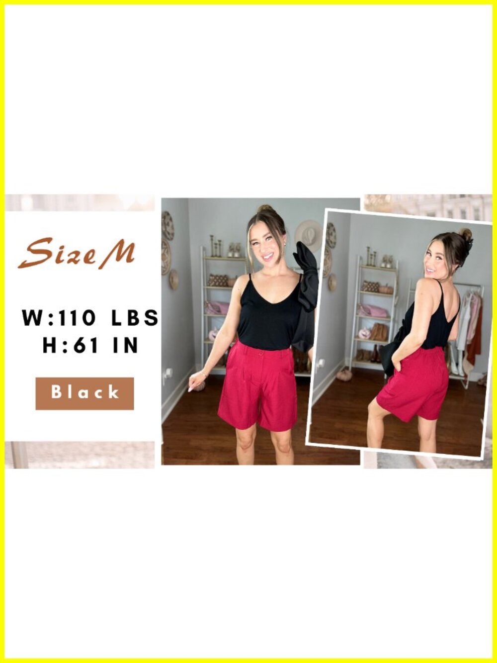 Womens V Neck Tank Top Sleeveless Loose Fit Summer Spaghetti Strap Camisole - Picture 6 of 6